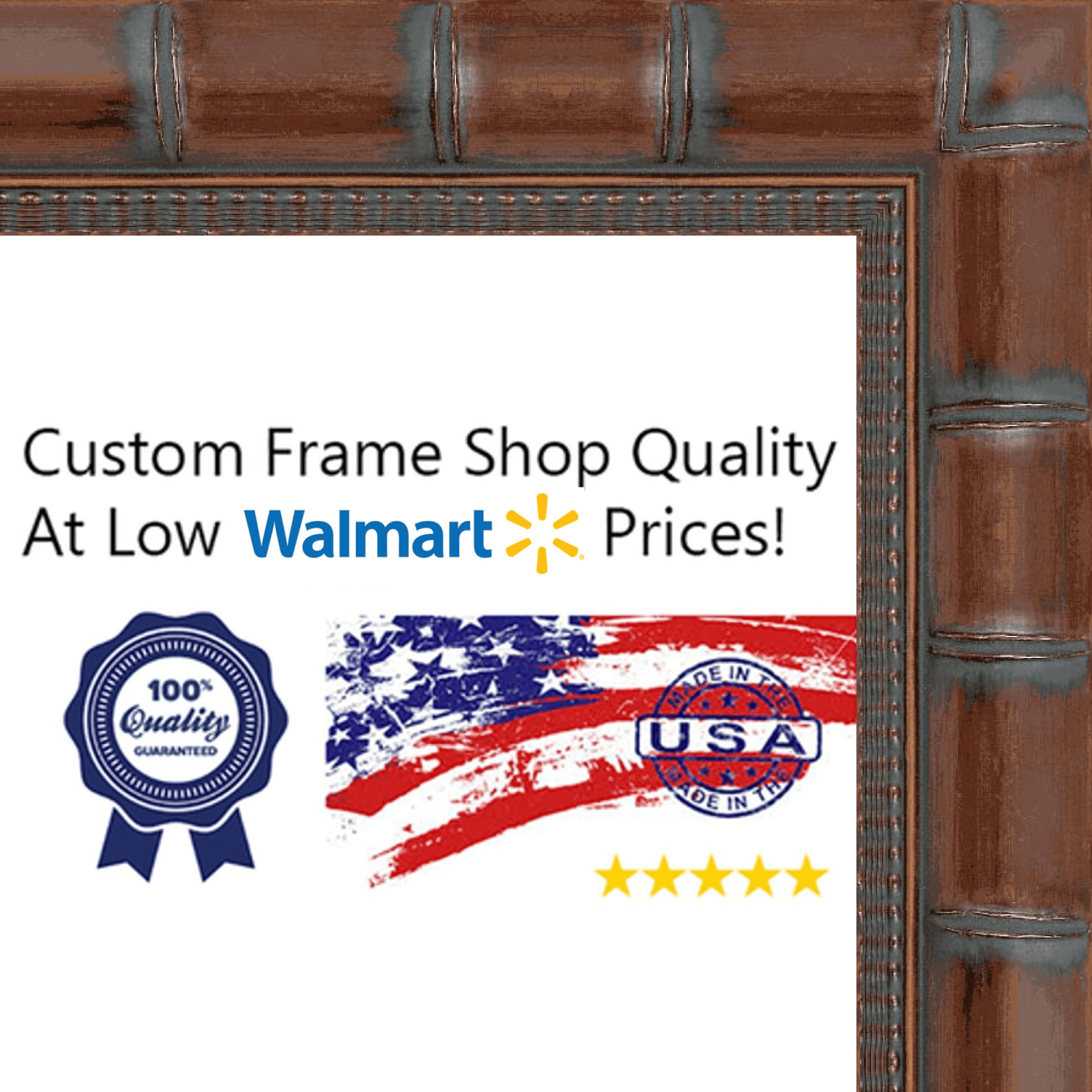 With Acrylic Front and Foam Board Backi 20x16 Classic Brown Wood Picture Frame 