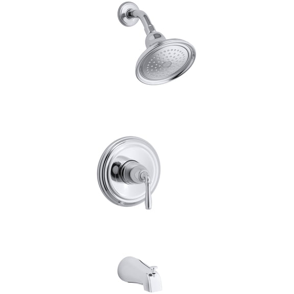 Open Box Kohler TS395-4SG-CP Rite-Temp Bath & Shower Trim Kit, 1.75 Slip-Fit GPM Spout - Polished Chrome