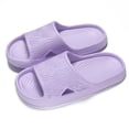 thumbnail image 2 of jiaxiM Slippers for Women Non Jelly Slides for Women Cushioned Open Toe Rubber Sole Womens Sandals Comfortable Summer Beach Vacation Travel Casual Daily Slides, 2 of 8