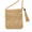 Beige, variant on Straw Woven Crossbody Bag, Crochet Floral Square Shoulder Purse with Geometric Knit Pattern, Lightweight Summer Beach Handbag for Vacation, Travel Photo Shoots, and Casual Daily Wea