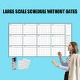 thumbnail image 6 of Large Dry Erase Calendar for Wall, Yearly Wall Calendar Dry Erase, 12-Month Undated Blank Calendar Planner, Reusable Laminated Task Organizer with Note for Office, Home, 6 of 7