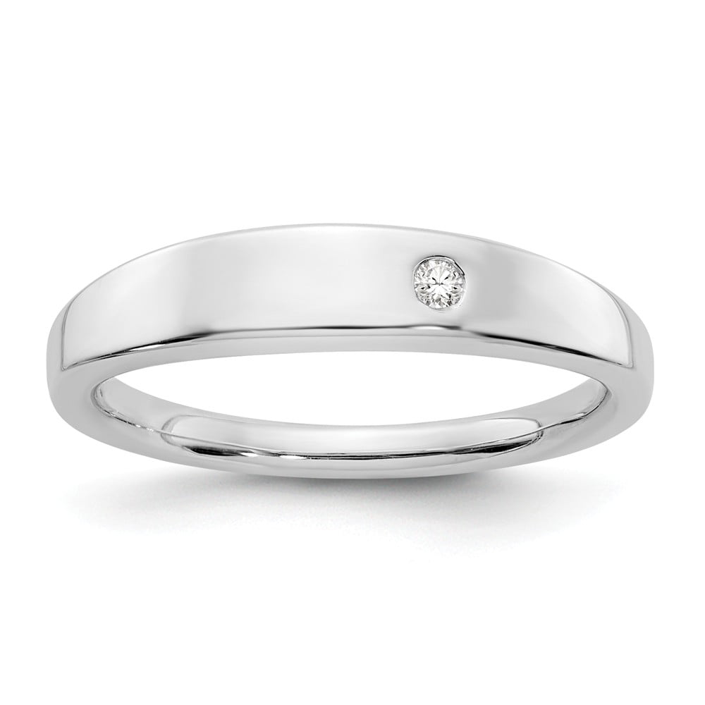SS White Ice .01ct Size: 6 Diamond Ring Sterling Silver SS White Ice .01ct Size: 6 Diamond Ring Sterling Silver