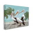 thumbnail image 4 of Stupell Industries Tropical Beach Pelicans Palms Graphic Art Gallery Wrapped Canvas Print Wall Art, Design by Ziwei Li, 4 of 4