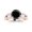 Rose Gold, variant on 2 to 5 Carat Designer Twisting Eternity Channel Set Four Prong Diamond Engagement Ring with a Black Diamond Heirloom Quality Center Platinum 2 Carat Center Size: 5