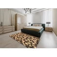 thumbnail image 5 of Ahgly Company Machine Washable Indoor Rectangle Abstract Bakers Brown Area Rugs, 2' x 4', 5 of 7
