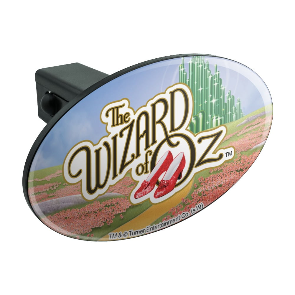 The Wizard of Oz Ruby Slippers Logo Oval Tow Trailer Hitch Cover Plug