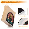 thumbnail image 4 of Qxltty Meditating Woman Outer Space Acrylic Napkin Holder Set of 2 Transparent Dining Table Kitchen Cafeteria Home Decor 4.1x4.9x1.97in, 4 of 9