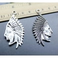 thumbnail image 7 of U8MO Wholesale Jewelry Making DIY Chief Alloy Charms Pendants 55*27mm 2/10pc-10pcs, 7 of 7