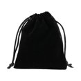 thumbnail image 1 of Drawstring Bag Storage Burlap Packaging Gift Corset Repository Drawstring Bag Pouches Sack Jewelries Bundle Organize Candy Cosmetic Coins Black, 1 of 9