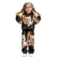 thumbnail image 3 of LIIPEE Autumn Winter Outfit Sets For Girls Cartoon Graphic Long Sleeve Pullover Hoodies And Sweatpants 2 Piece Set Kids Casual Comfortable Cute Outfits,3-4 Years, 3 of 4