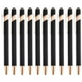 thumbnail image 2 of Wmhsylg - Paquete de 12 bolígrafos de punta fina de oro rosa con punta de 1,0 mm, escritura suave, bolígrafos metálicos para pantallas, 1 ml, color negro, para oficina, manualidades y papelería, 2 of 8
