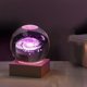 thumbnail image 4 of Xihbxyly Bola de Cristal Galáctica, Luz Nocturna Led, Decoración de Cristal Grabada, Alimentación Por Usb, Base de Luz Cálida, Decoración de Escritorio para El Hogar y La Oficina, Regalo para Amantes, 4 of 4