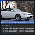 thumbnail image 2 of Unique Bargains Negative Electrode Negative Battery Terminal for Toyota Avalon 1995-2003 for Toyota Camry 1992-2001 Replace 9098206022 Battery Terminal Assembly, 2 of 7
