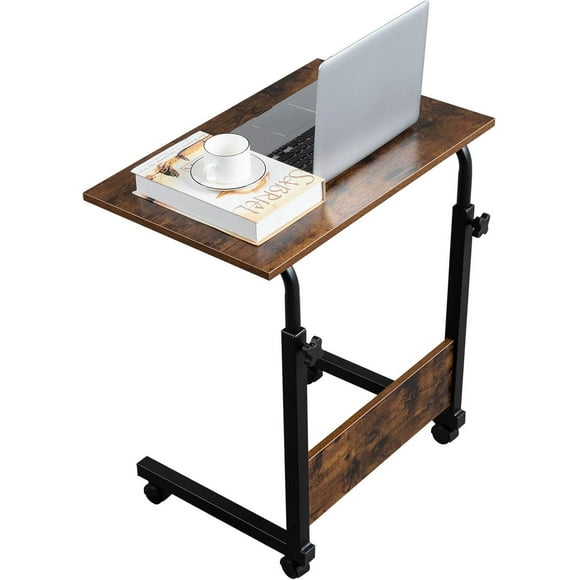 Adjustable Standing Mobile Desk, Mobile Standing Desk on Wheels, Portable Scroll Table, Small Computer Desk, Portable Laptop Table, Standing Desk