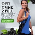 thumbnail image 6 of 32 oz Glass Water Bottle with Time Marker Reminder and Carrier - Reusable, Wide Mouth, Leakproof, Glass Drinking Bottle, BPA Free, Motivational Water Bottles (Black, White Marble Carrier), 6 of 9