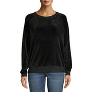 EV1 from Ellen DeGeneres Velour Heart Patch Sweatshirt Women's