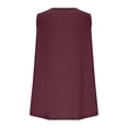 thumbnail image 6 of fatyb Women's Plus Size Tank Tops V Neck Sleeveless Casual Shirts Summer Loose Blouses Tee for Women, 6 of 7