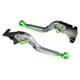 thumbnail image 1 of Par de palancas de embrague de freno Unique Bargains Kawasaki Z250SL tono titanio verde, 1 of 7