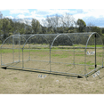 thumbnail image 3 of Betisef 18.7’ L×9.19’ W Metal Chicken Coop Walk-in Poultry Cage Pen Rabbit Duck Habitat Cage Hen Run House with Waterproof&Anti-UV Cover for Outdoor Backyard Farm Use w/ domed roof (18.7’ L×9.19’ W), 3 of 8