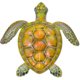 thumbnail image 1 of Decoración de metal CHAO tortuga grande para colgar en la pared azul 30 cm, 1 of 5
