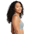 thumbnail image 3 of Pack de bralette Hanes, tejido de algodón elástico con espalda cruzada, paquete de 3, 3 of 6