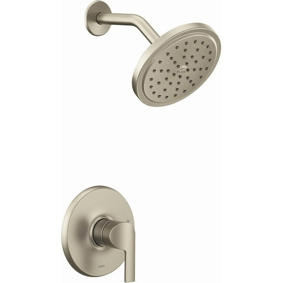 Moen UTS2202EPBN Doux Collection M-CORE 2-Series 1-Handle Shower Trim Kit, Valve Required, Brushed Nickel