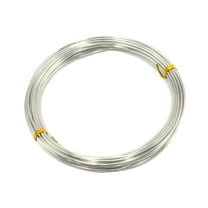 15 Gauge 1.5mm Silver Aluminum Craft Wire 10yds Long Jewelry Floral