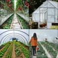 thumbnail image 6 of KFFKFF Greenhouse Covering, 24 x 50 ft, 6 Mil Thick Polyethylene Sheeting, Clear Plastic Greenhouse Material Resistant to UV Rays, Warming Polyethylene Sheeting, Exceptional Durability, 6 of 9