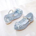 thumbnail image 3 of lnmuld Toddler Girls Soft-Sole Ballet Shoes with Embellishments, Comfortable & Durable for Everyday Wear Color:Blue,Size:9-9.5 Years, 3 of 6