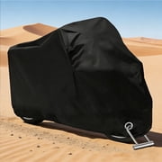 UHIAGREE Motorcycle Covers,96.5'' Ultimate Bike Covers Waterproof Outdoor with Lock-Holes,XXL,Black