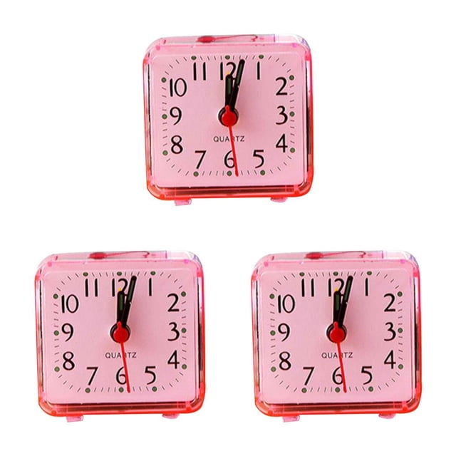 jesticaly Pointer Alarm Clock Decoration Bedside Table Clocks Travel School Kitchen Cooking Baking Work Timer Gift Home Decor Red 3Set