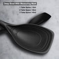 thumbnail image 4 of YZEGDCG Large Red Silicone Cooking Spoon, Non-Stick Solid Spoon set with Deep Bolw and Measurement Mark for Mixing, Serving, Draining, Scooping, Scraping, Heat Resistant Kitchen Utensils, 4 of 8