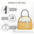 thumbnail image 4 of Fotbe White Ice Cream Pattern Lunch Bag , Insulated Lunch Box, Small Leakproof Cooler Food Lunch Containers Reusable Lunch Tote Bags, 4 of 6