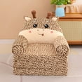 thumbnail image 4 of Kids Sofa Slipcover Bear Shaped Recliner Chair Cover Removable Folding Couch Cover Children Chair Seat Cover for Playroom (No filler), 4 of 5