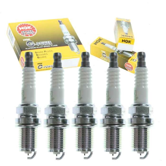 5 pc NGK G-Power Spark Plugs compatible with Volvo S70 2.3L 2.4L L5 1998-2000