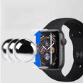 thumbnail image 2 of YIXIGGC 2 Pack Compatible for Apple Watch Series 7 Screen Protector Soft TPU Film Bubble Free Anti-Scratch Clear WJ88-7583, 2 of 4