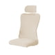 thumbnail image 2 of Funda para silla de oficina con reposacabezas y protector de asiento, fundas universales para sillas lechoso, 2 of 5