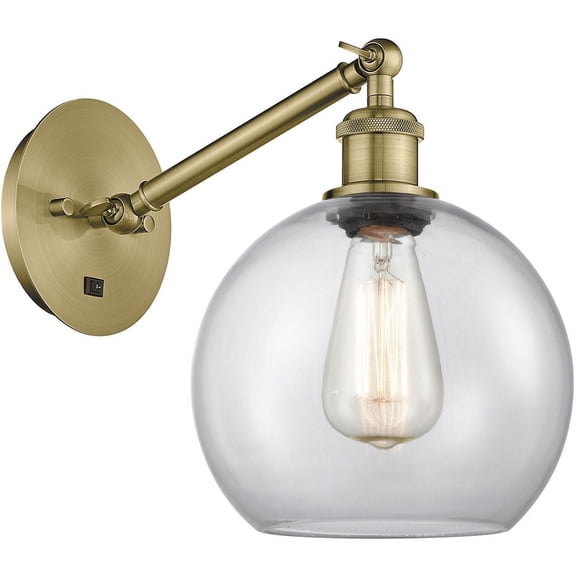 Innovations Lighting - Athens - 1 Light Wall Sconce In Industrial Style-12.38