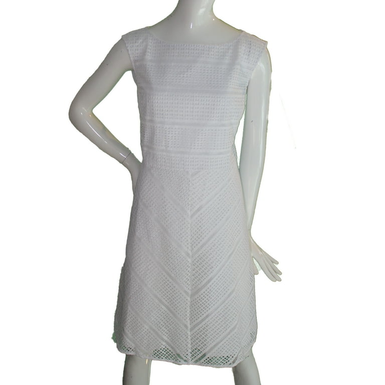Lands End Women Size 12 Petite, Sleeveless Lace Dress, White - Walmart.com