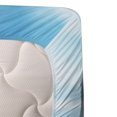 thumbnail image 3 of Ambesonne Nature Fitted & Top Sheet Set with Sham, Mediterranean Snowy Peak, Brown Blue White, 3 of 4