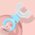 thumbnail image 3 of Yaju Toothbrush Children's Tooth Massager,u Type Children's Toothbrush Manual Lazy Toothbrush Clean Teeth Baby Clean Mouth Mouth Toothbrush (pink) (5, 3 of 5