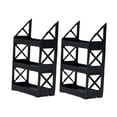 thumbnail image 1 of HILABEE 2x 1/64 Scale Tire Rack Garage Shelving Diorama Collection Holder Wheel Rack, 1 of 9