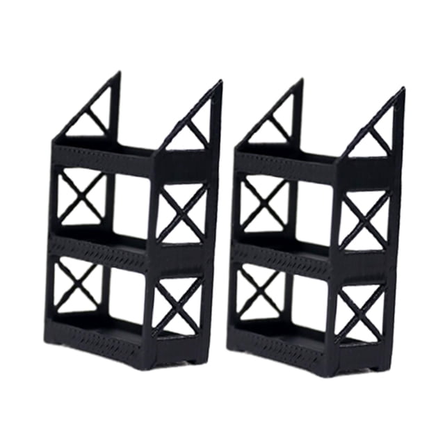 HILABEE 2x 1/64 Scale Tire Rack Garage Shelving Diorama Collection Holder Wheel Rack