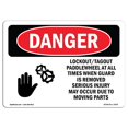thumbnail image 1 of SignMission OS-DS-A-1824-L-2435 18 x 24 Po Panneau de Danger OSHA - Roue à Aubes de Verrouillage en Tout Temps, 1 of 1