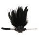 thumbnail image 2 of Diadema de Plumas Elástico Iglesia de Boda Años 20 Gatsby Cuentas Decoración Sunnimix Venda elástica de la mujer, 2 of 8