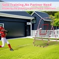 thumbnail image 5 of 7x4 FT Volleyball Rebounder Net，Ultimate Training Equipment for Volleyball & Lacrosse，Enhanced Bouncing System for Volleying, Bumping, Spiking Drills(Pink）, 5 of 11