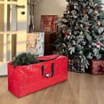 thumbnail image 1 of TIMIFIS Christmas Tree Storage Bag, 53In Large Artificial Christmas Tree Storage Box with Handles, Heavy Duty Holiday Christmas Decoration Storage Container（Red）, 1 of 1