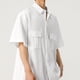 thumbnail image 5 of Blusa y camisa de manga corta con cuello vuelto para hombre, estilo vintage, informal, con solapa y botones, a la moda, con bolsillo, de manga larga, 5 of 7