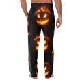 thumbnail image 5 of Satingcolo Mens Pajama Pants Red Bats Halloween, Cotton Soft Sleep Lounge Pj Bottoms with Pockets Drawstring, 5 of 6