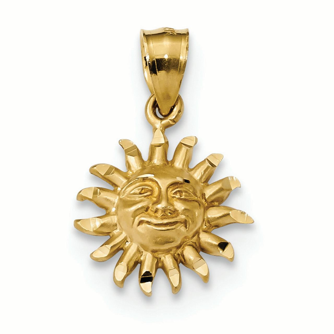 Sun pendant gold online Outlet